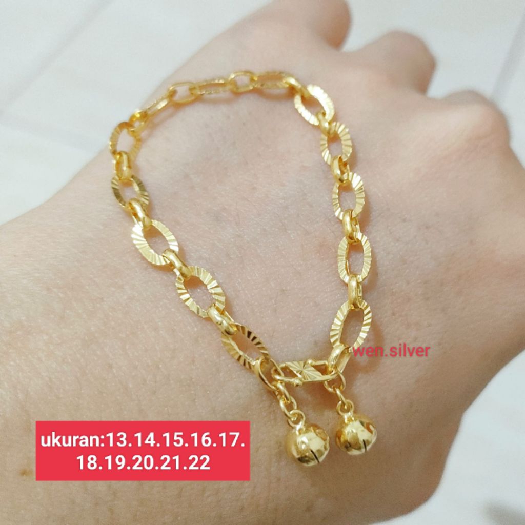Gelang Rantai Dewasa Perak 925 Asli