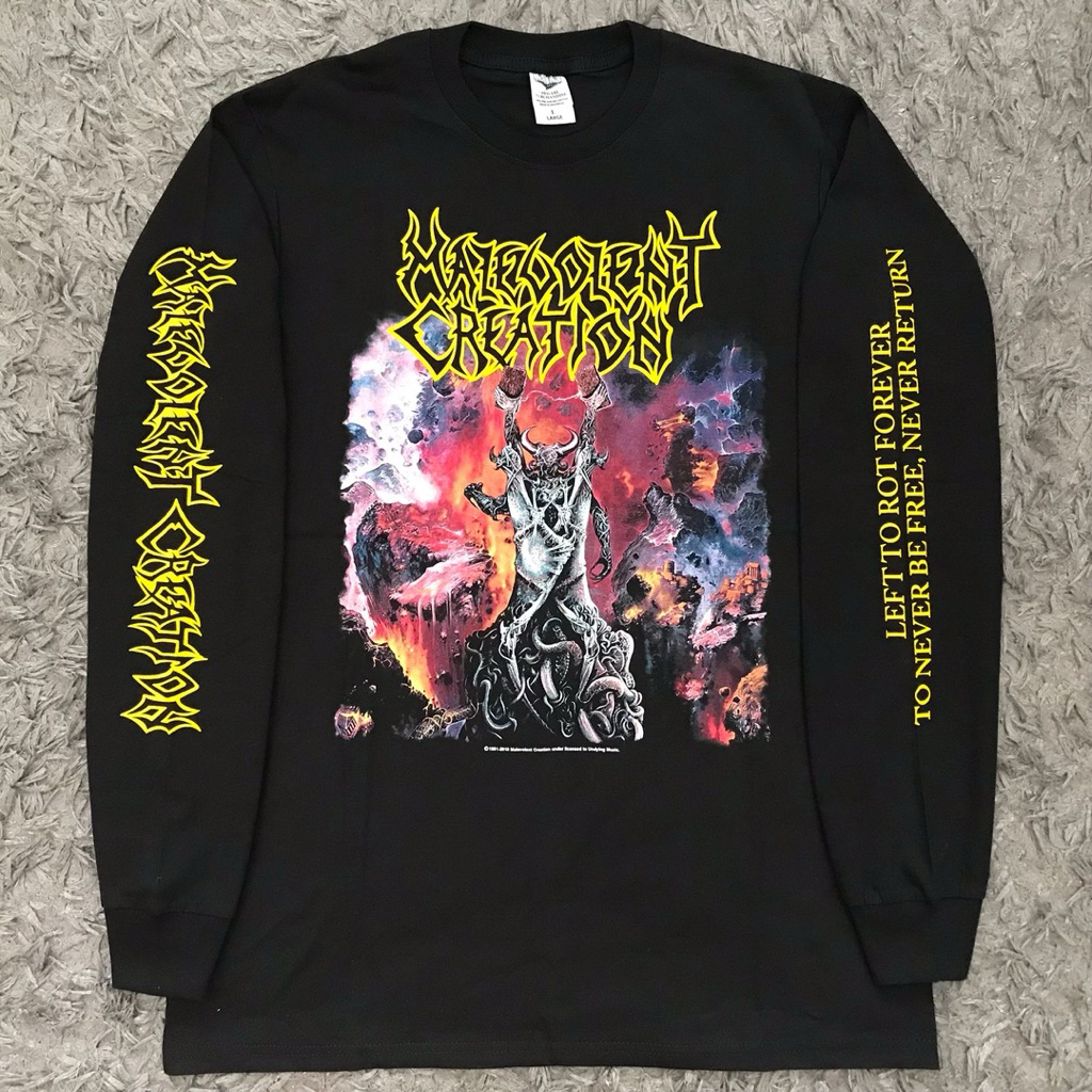 MALEVOLENT CREATION the ten commandments - LONG SLEEVE ORIGINAL | Long sleeve musik | LS band | LONG