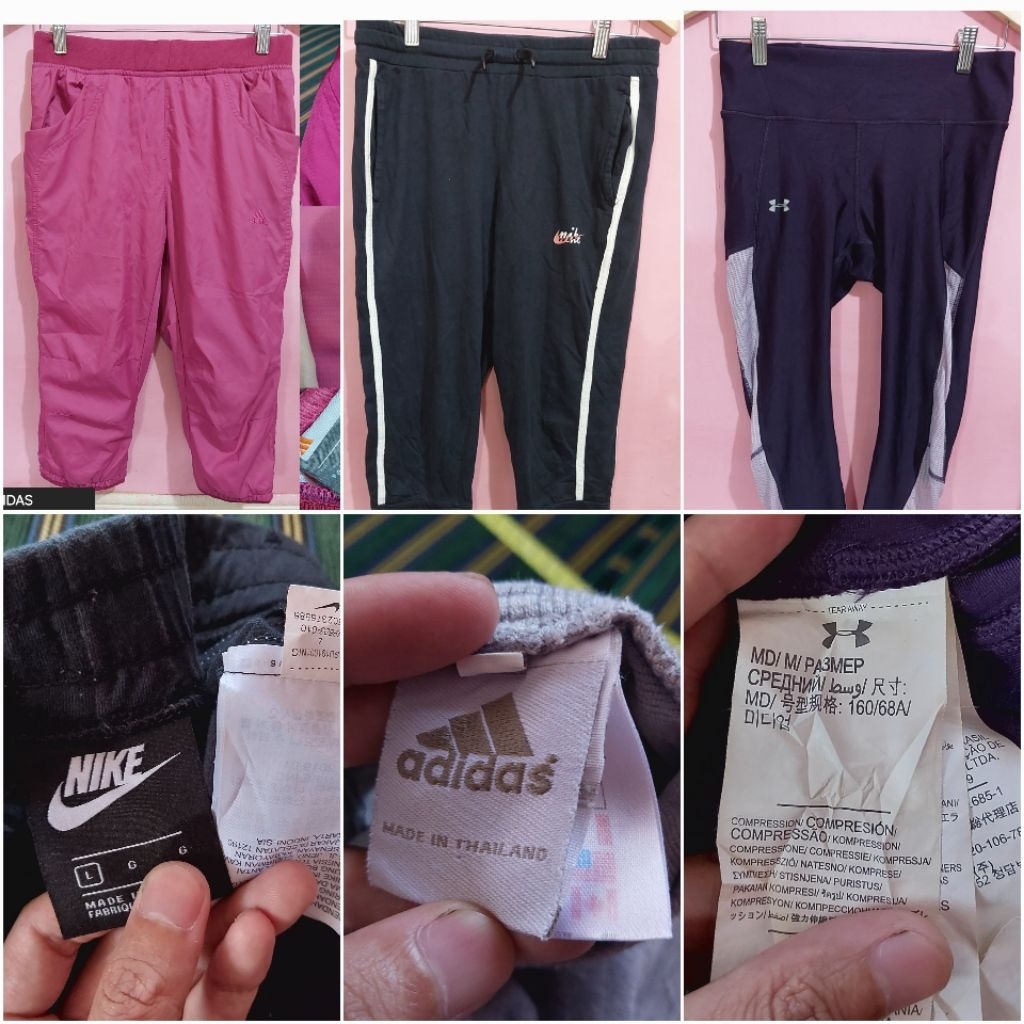 CELANA trening, joger, pria wanita olahraga, running, BRAND nike adidas UA