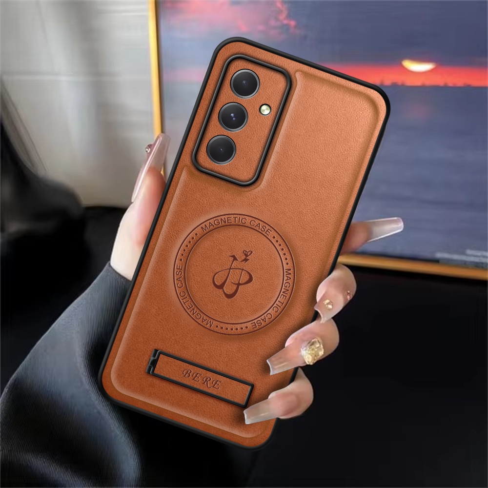 Casing Samsung A54 5G Case Leather Magnetic Standing Premium