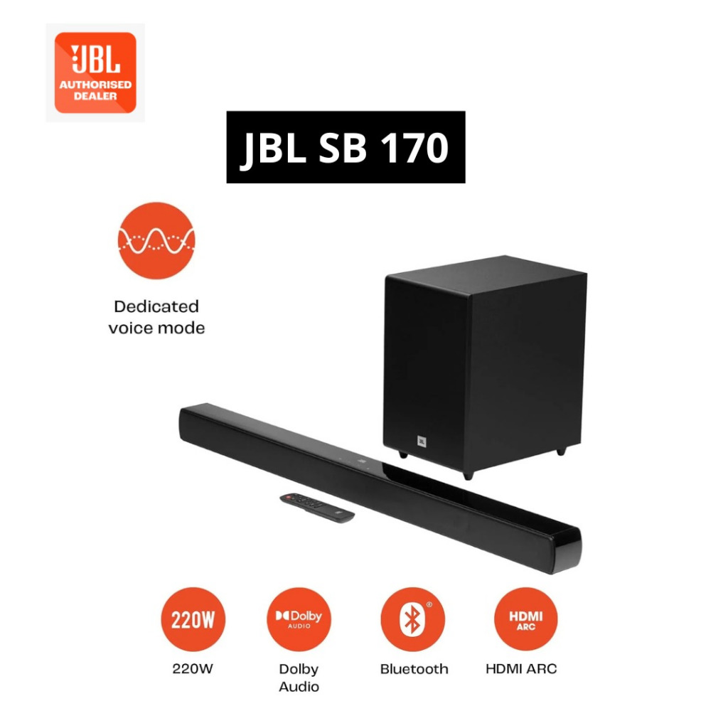 promo jbl cinema sound bar 170 - speaker soundbar