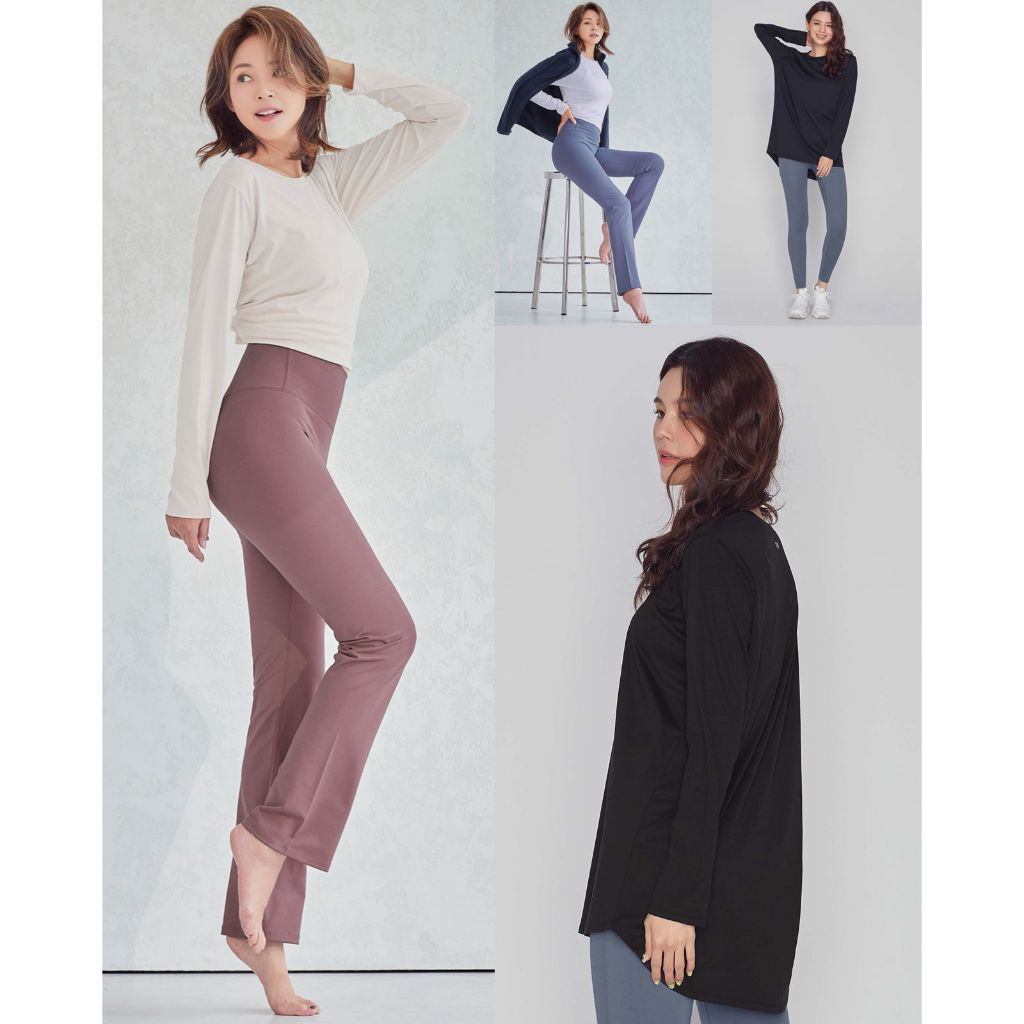 Kaos Lengan Panjang Wanita STL Uptown Stretch Round Long Tee Long Sleeve - 8163