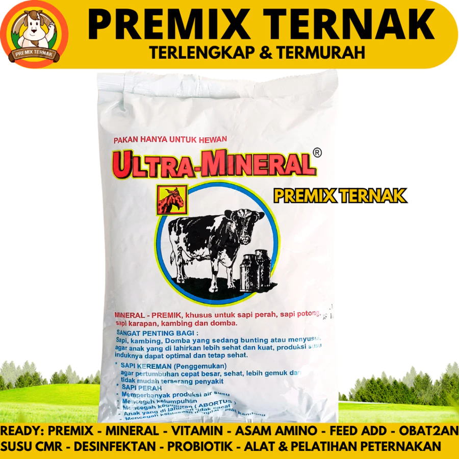 MINERAL SAPI 1 KG ULTRA MINERAL EKA FARMA - Mineral khusus sapi untuk penggemukan & cegah kelumpuhan