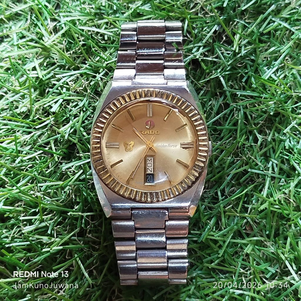 vintage RADO golden horse Automatic jam tangan pria antik klasik
