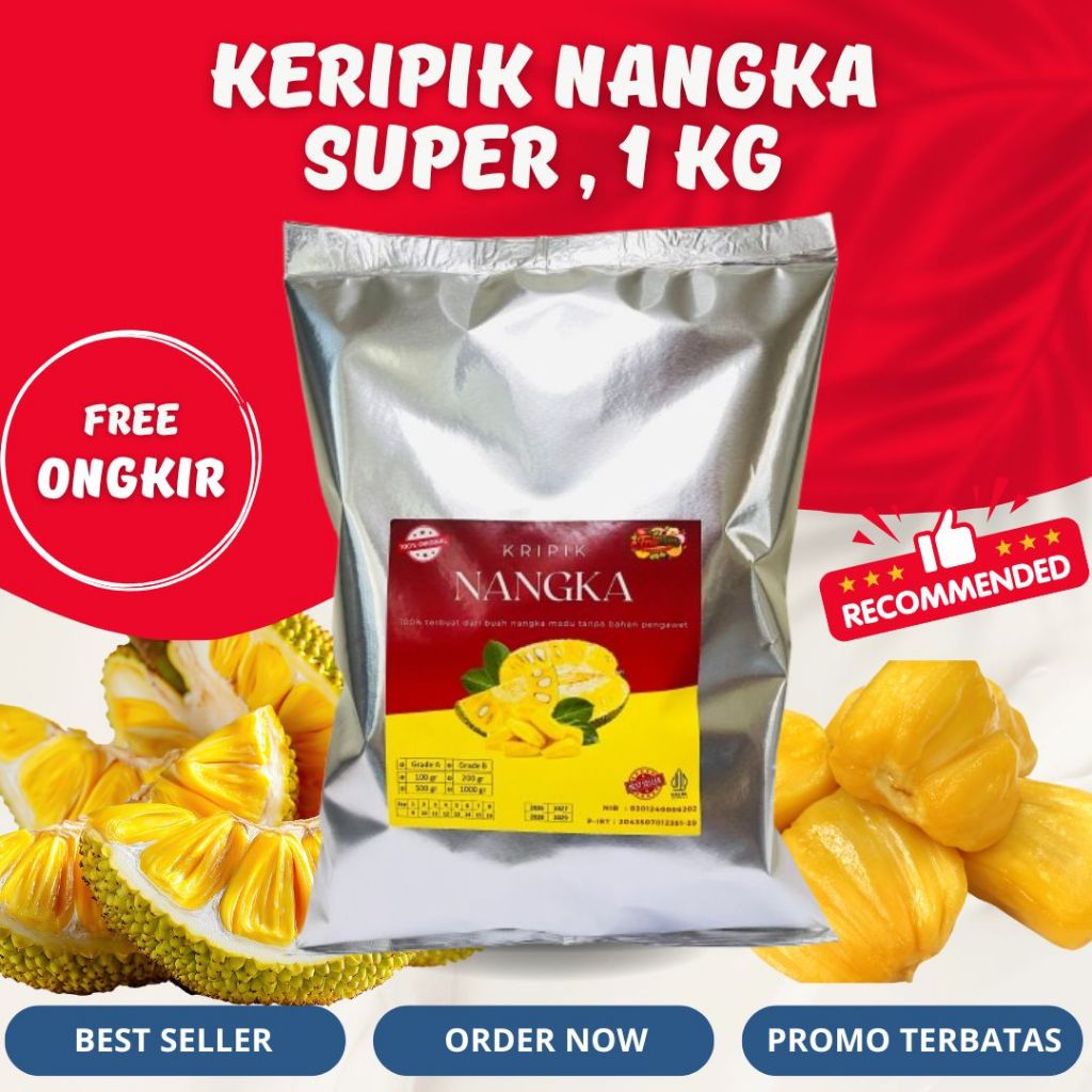 Keripik Nangka Grade A - 1 Kg Khas Malang