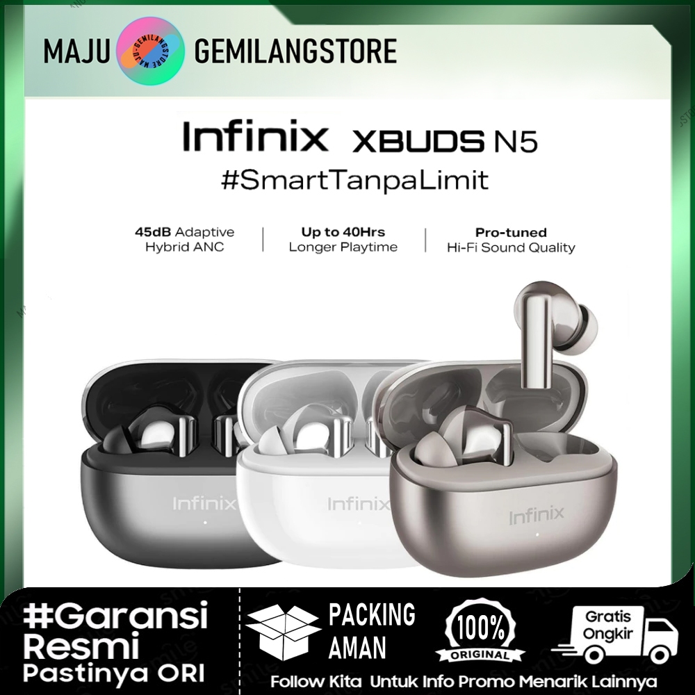 Infinix XBuds 5 N5 -  TWS Earphone ORIGINAl & Enco Buds 3 Pro - True Wireless Stereo Bluetooth - Hea