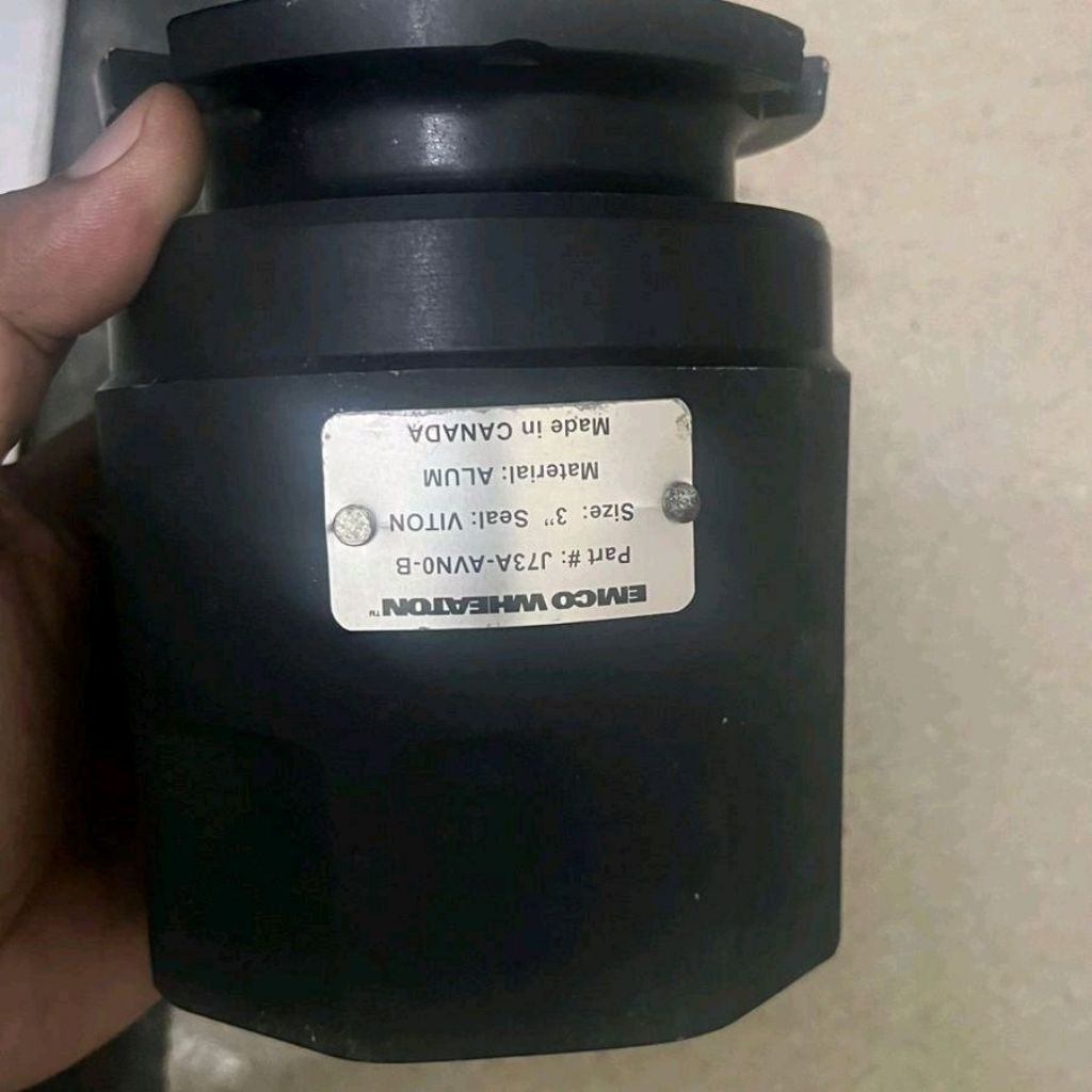 EMCO WHEATON Dry Break Adapter J73A-AVNO-B.   3" inch Original CANADA 100%