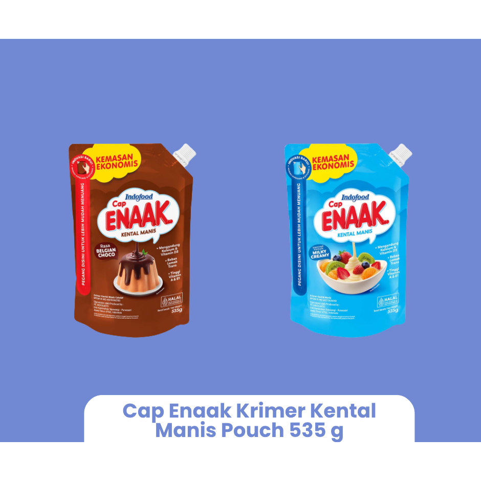 Cap Enaak Krimer Kental Manis Pouch 535 g