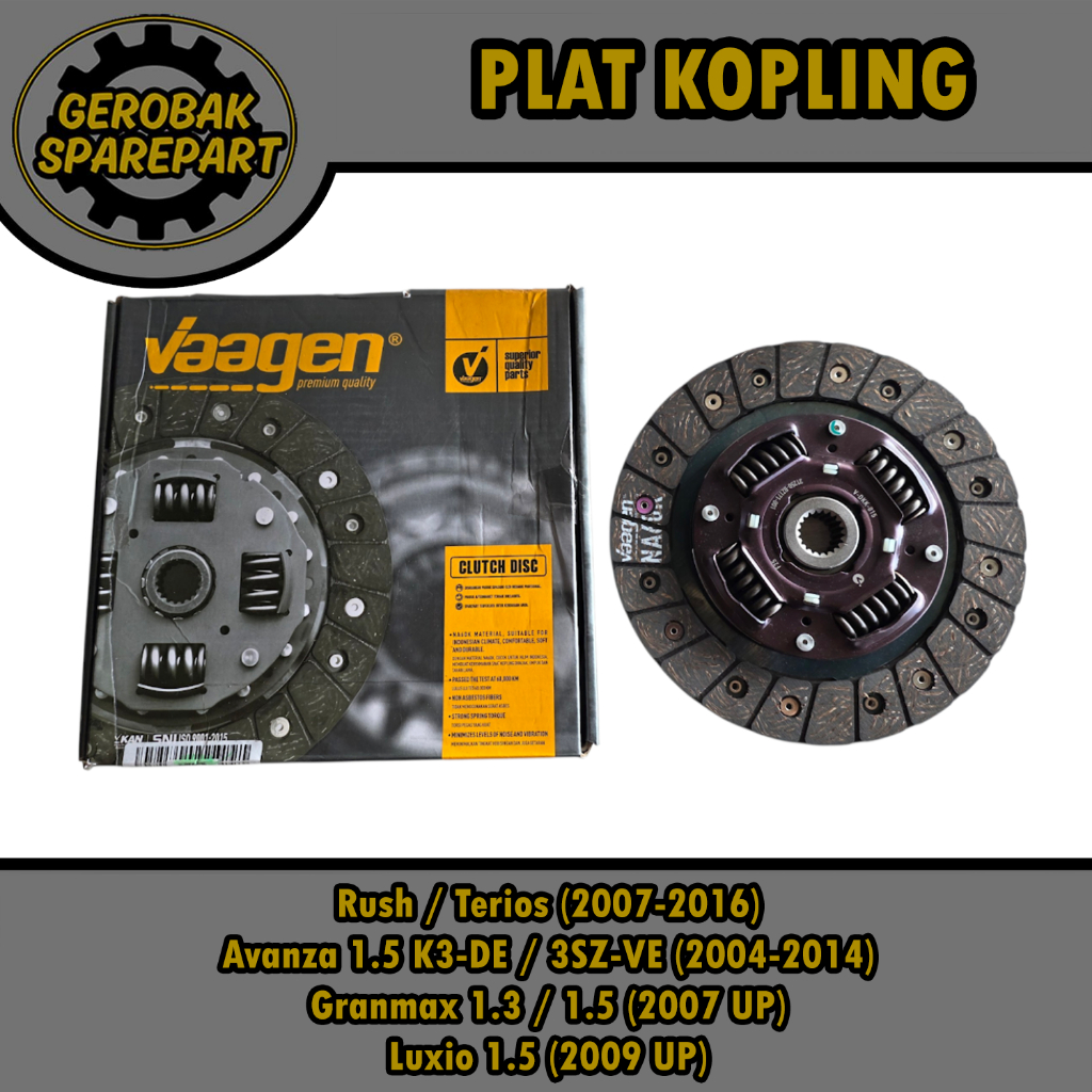 Plat Kopling Kampas Kopling Clutch Disc - Rush Terios Old (2007-2016) / Avanza Old All New Avanza Ve