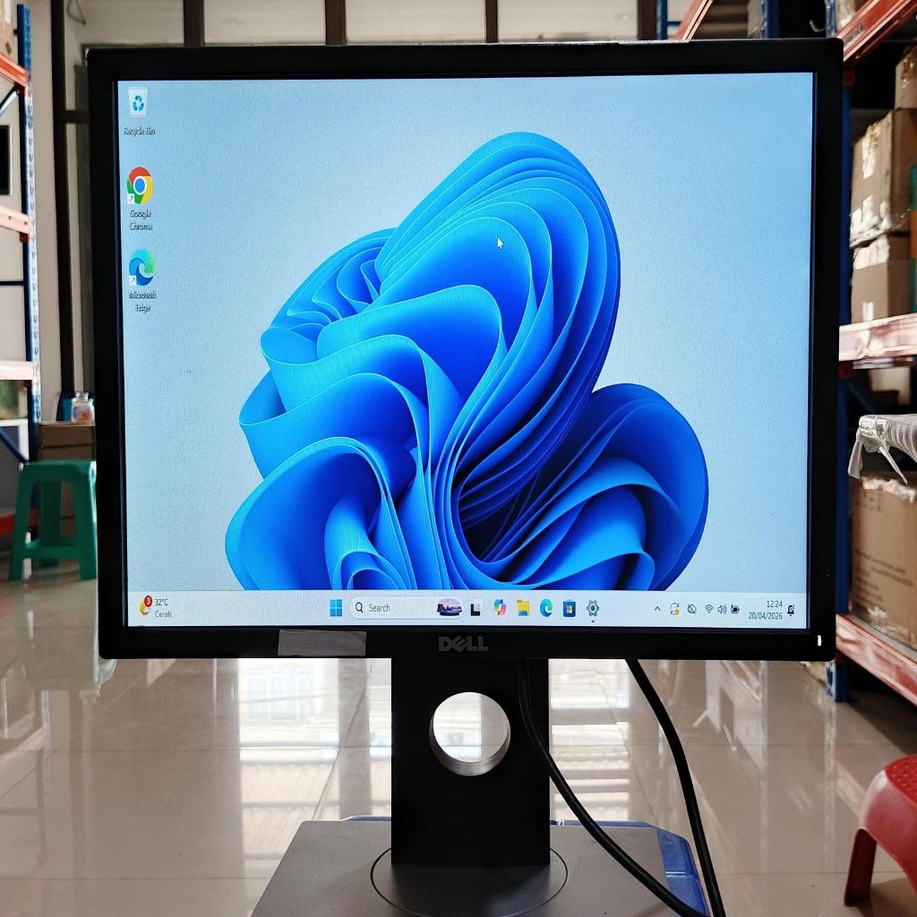 MONITOR D3LL P1917SC 19 inch SQUARE VGA HDMI DISPLY PORT MEREK DELL ORIGINAL (MINUS SECOND)