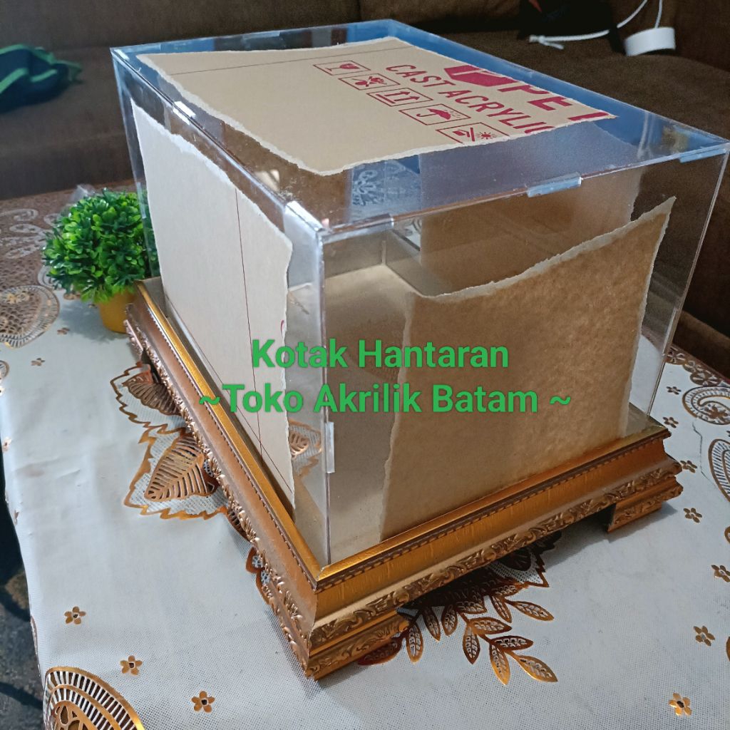 Kotak Hantaran Termurah Toko Akrilik Batam| Kotak Seserahan Bonus Baqi | Kotak Mahar Pernikahan| Akr
