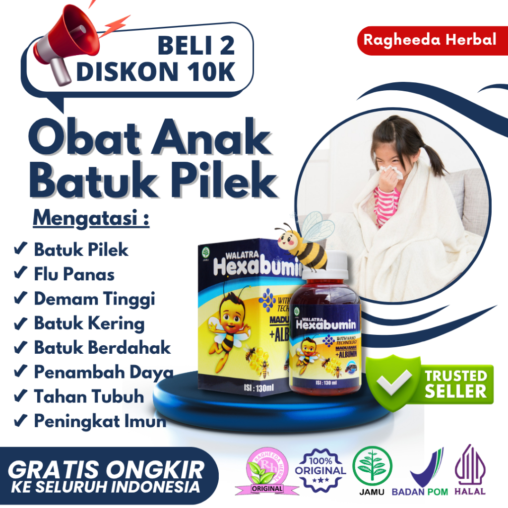 Obat Batuk Pilek Anak 1 Tahun, Flu Panas, Penurun Demam Tinggi, Batuk Kering, Batuk Berdahak pada Ba