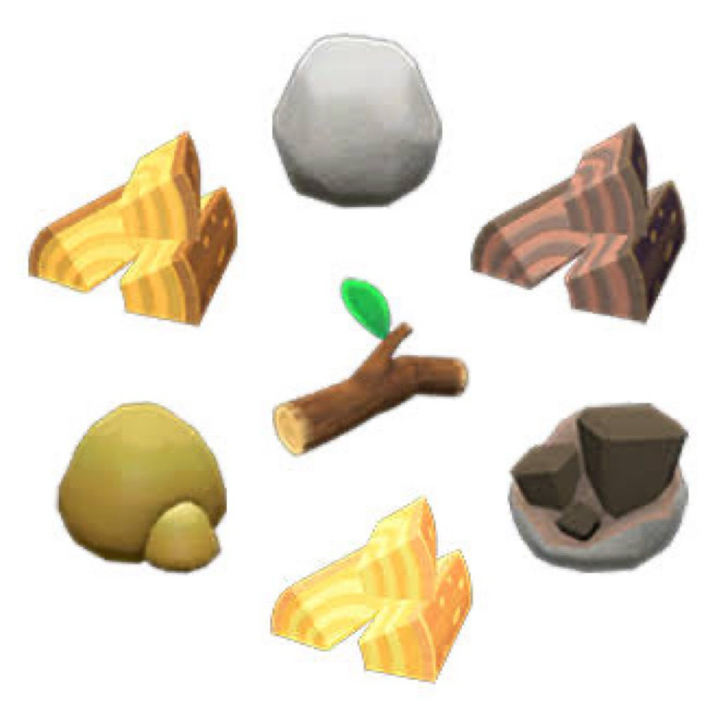 [MURAH] 90 ITEMS JUAL ACNH BASIC MATERIALS ANIMAL CROSSING 10.000/30 - WOOD IRON CLAY GOLD NUGGET RO