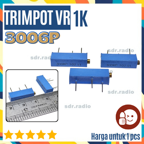 TRIMPOT VR 3006 P - 102 1k trimpot 1 kilo ohm 3006P 1 k kilo OHM