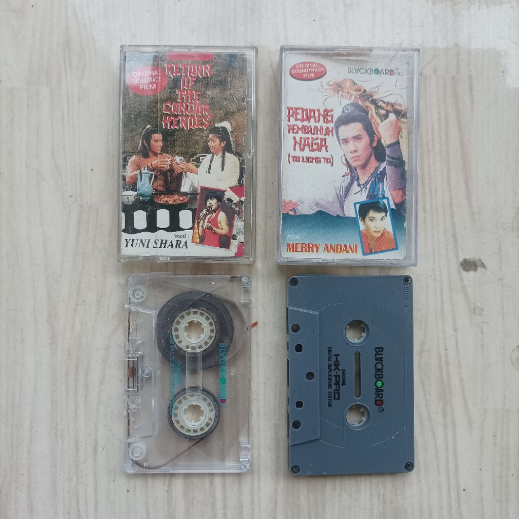 Paket Original Kaset Pita Tape Ost Film Pendekar Rajawali dan Golok Pembunuh Naga