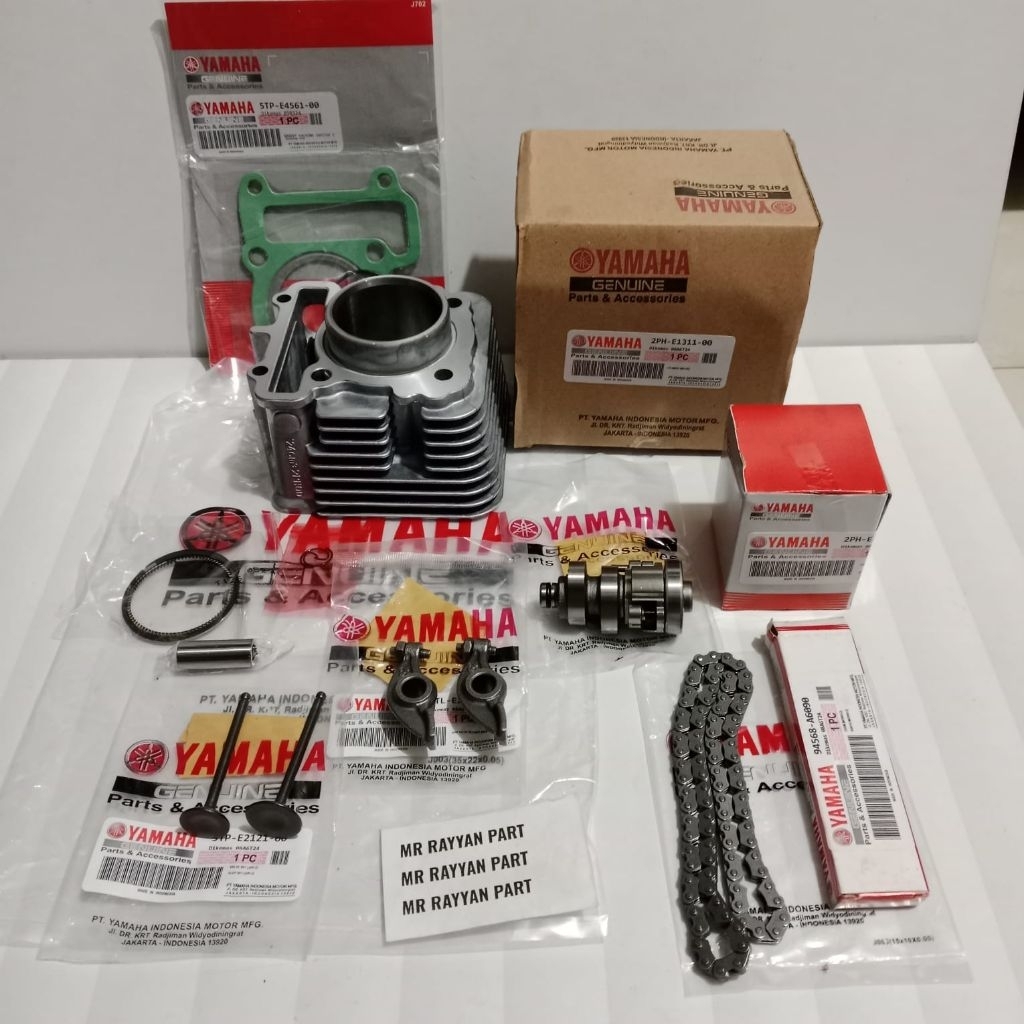 Blok Seher Mio M3 Mio Z Mio S Fino 125 Soul GT 125 Gear 125+Noken As+Platuk+Payung Klep+Rantai Keten
