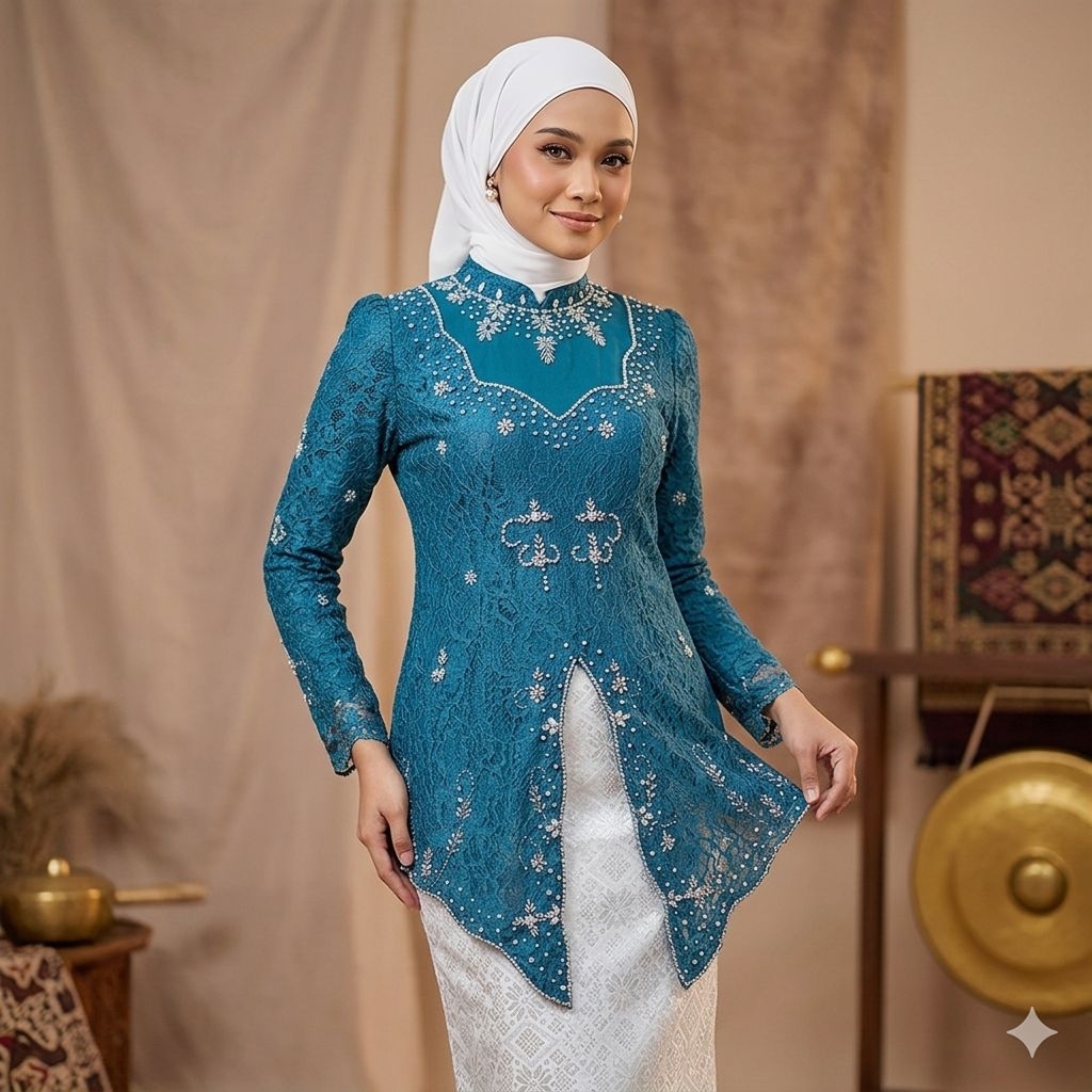 Kebaya Azilla Lace Brukat Non Gliter Full Payet Exclusive
