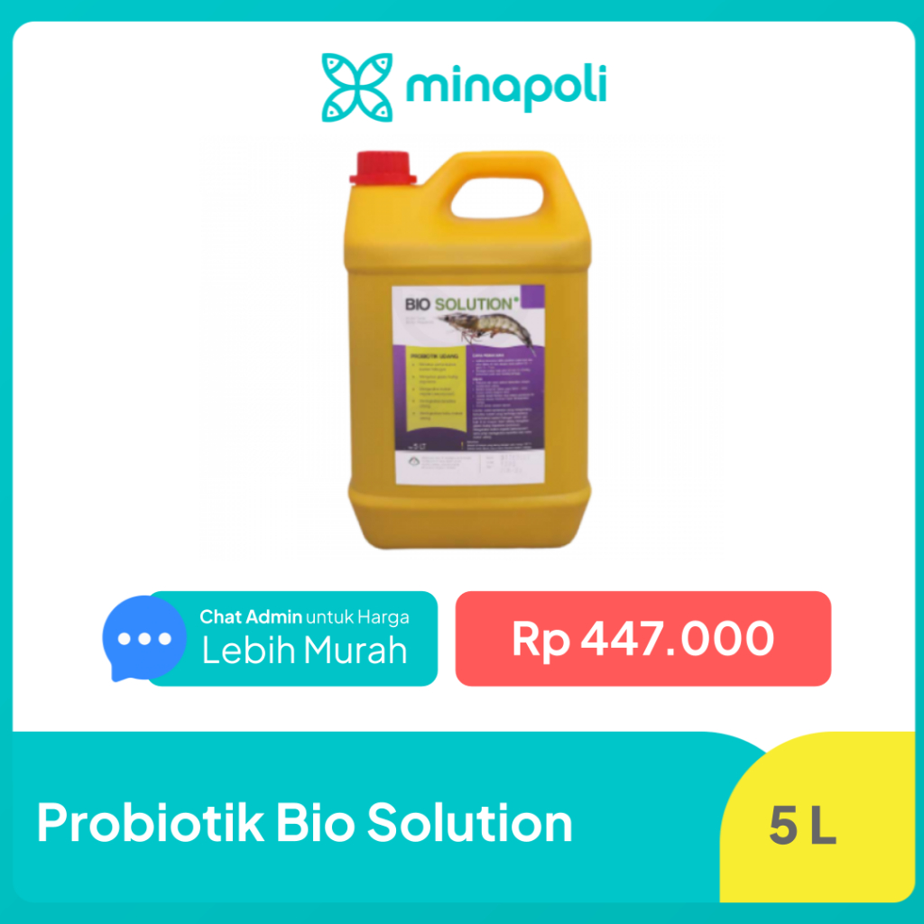 Bio Elbe Probiotik Udang dan Ikan untuk Tambak Kemasan 5 Liter