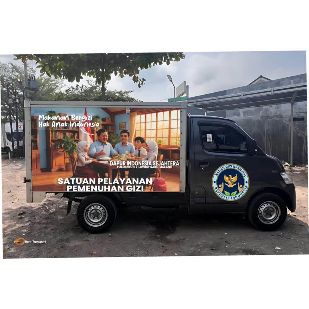 sticker mobil MBG MAKAN GRATIS