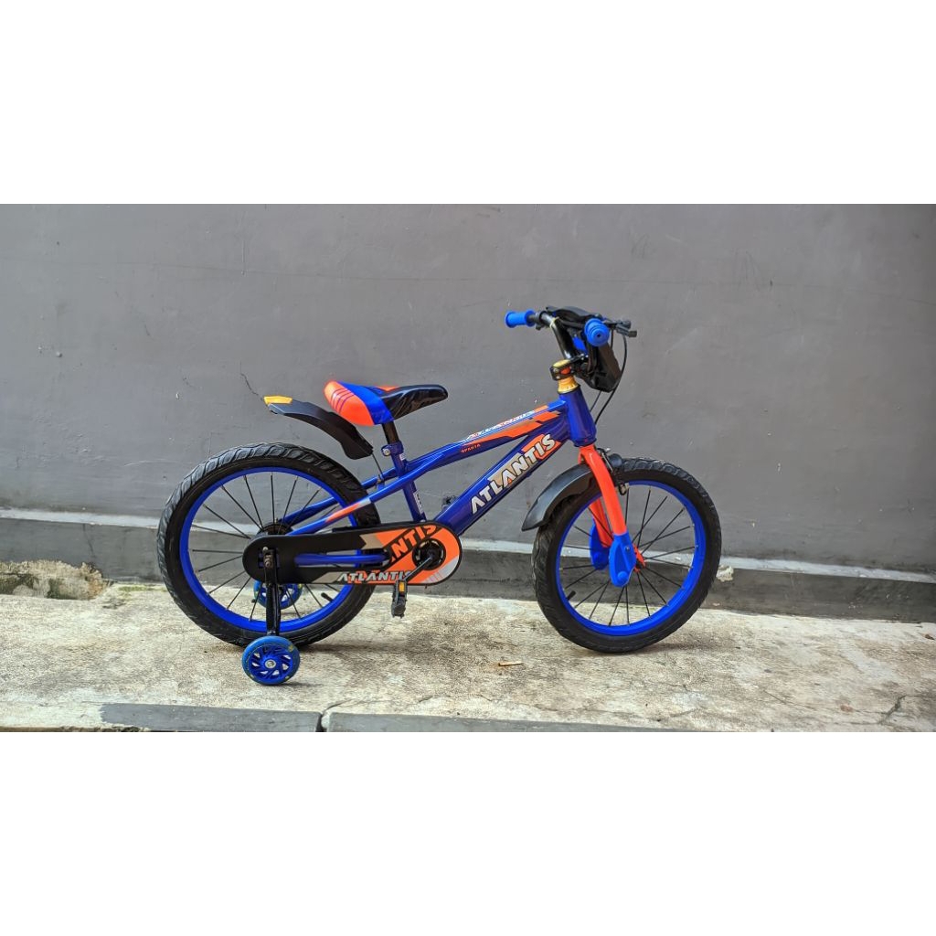 sepeda anak atlantis seri transformer ukuran 18, beli dari baru hanya di pakai beberapa kali (second