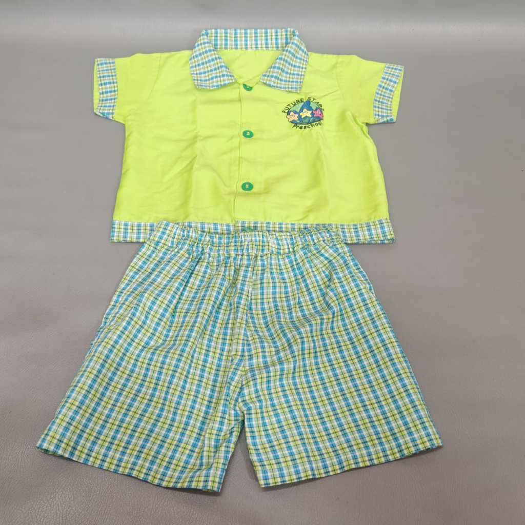 BAJU SETELAN SERAGAM ANAK TK/PAUD COWOK SERAGAM SEKOLAH FUTURE STAR SECOND REALPICT