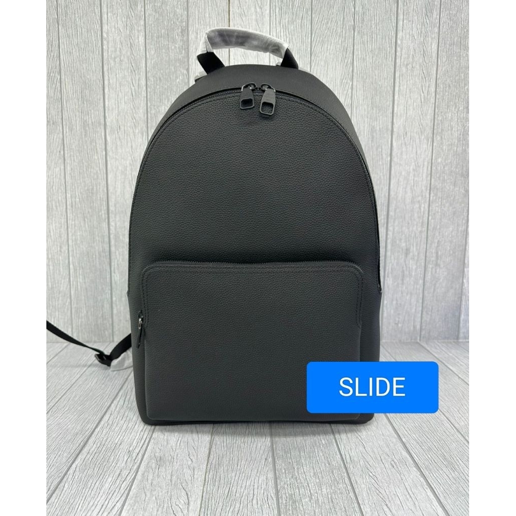 RANSEL BAGPACK BRANDED PRIA L'62101 BLACK LEATHER AEROGRAM MIROR VIP