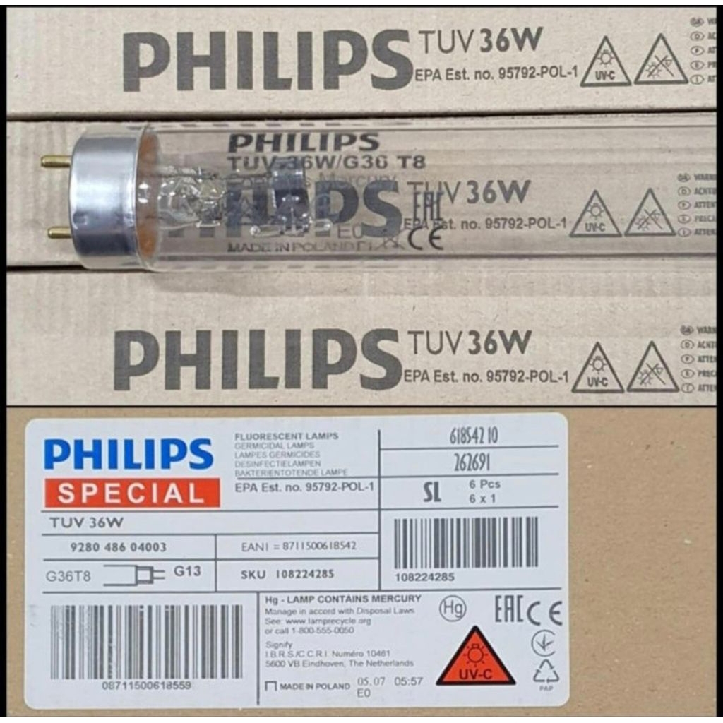 Lampu TL UV 36 Watt Philips