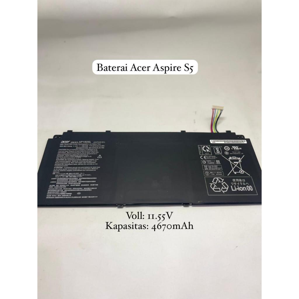 510. Baterai Acer Aspire S5 SF114-32 N17W6 AP1505L AP15O3K