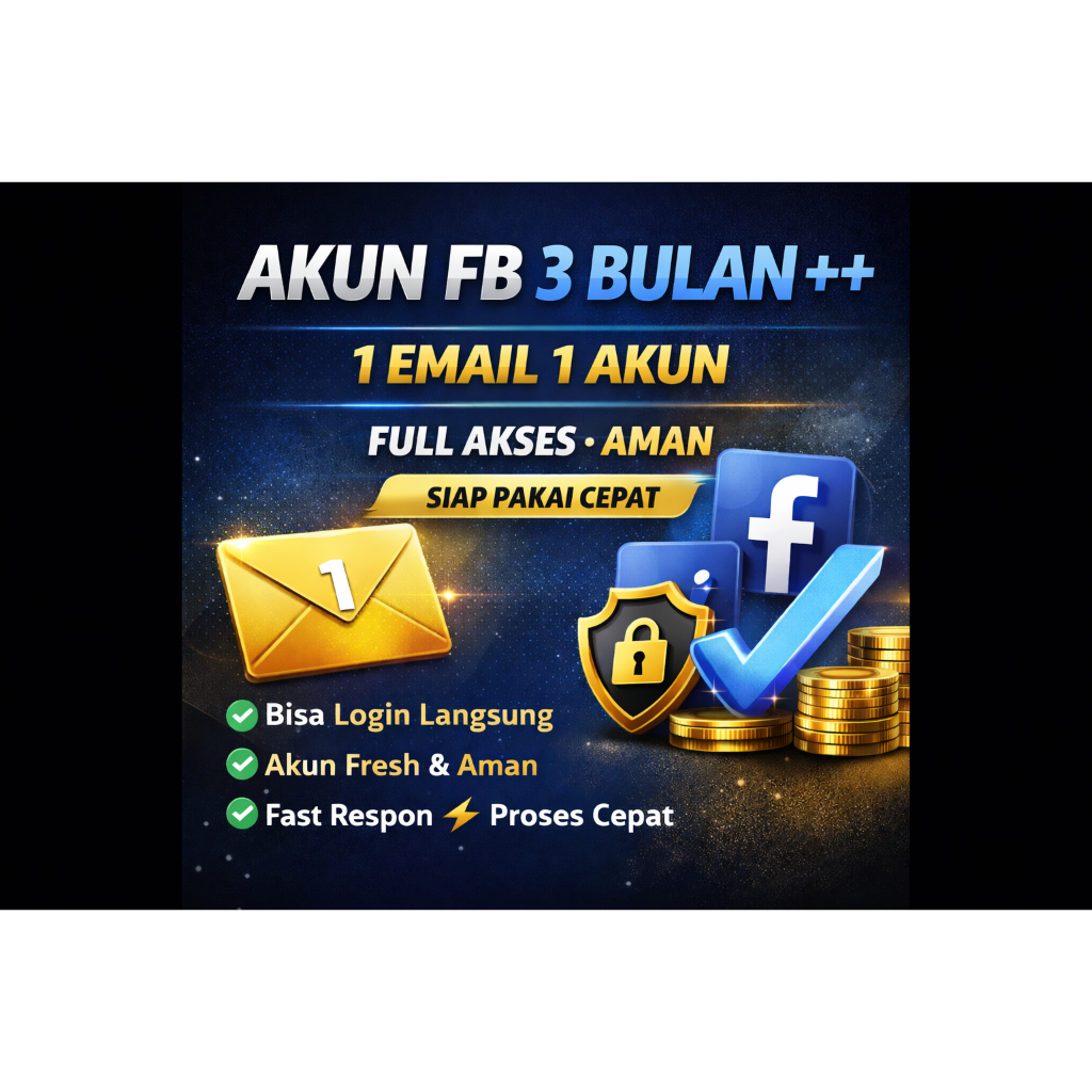 AKUN FB SIAP PAKAI UMUR 3 BULAN++ – FULL AKSES