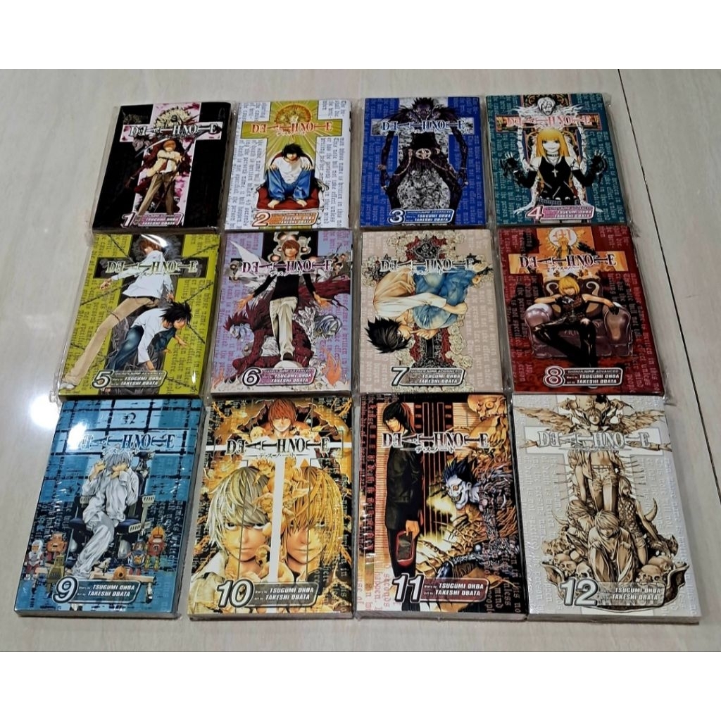 Buku Komik Manga Import Death Note set vol  1 - 12 ( TAMAT ) ORIGINAL Viz Media bahasa English