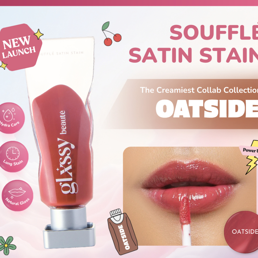Glxssy Beaute Souffle Satin Stain OATSIDE- Lip Tint