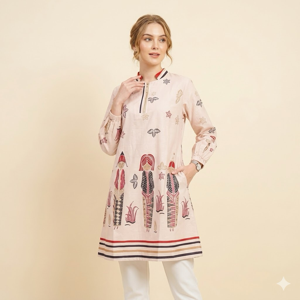 Shanaya Batik Citrawati DRESS Batik ELEGAN MODEL TERBARU BAJU KONDANGAN WANITA ELEGAN MODIS
