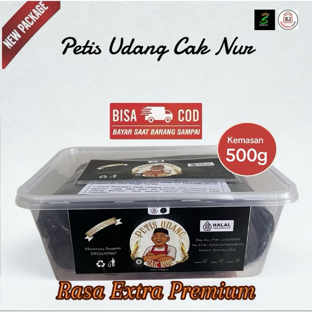 Petis Udang Istimewa Super 500Gran Murni Tanpa Campuran untuk Petis Rujak / Tahu Lontong Ketoprak Se