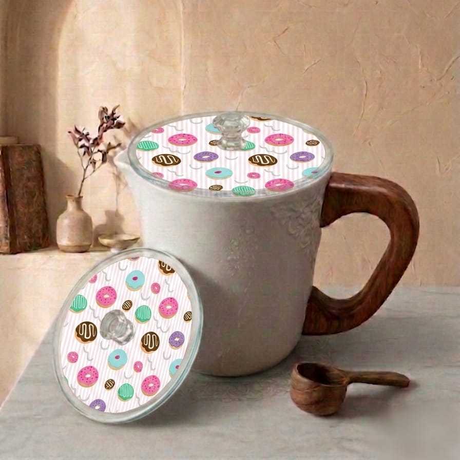 Akrilik Custom Tutup Gelas Mug Motif Kawaii  Bahan Acrylic Bebas Request Custom