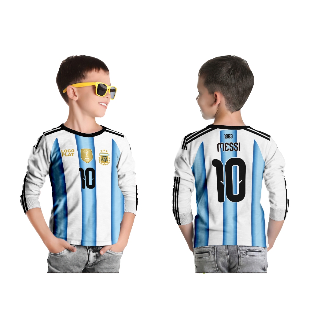 dStore - Jersey Anak FIFA World Cup | Jersey Piala Dunia Anak | Dryfit Milano Fullprint | Baju Bola 