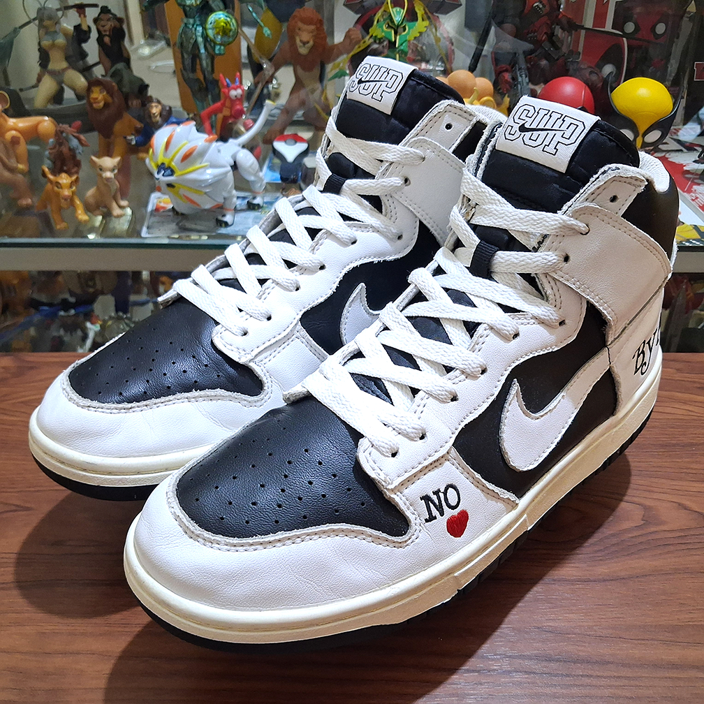 Sup x N Dunk High SB By Any Means Sepatu Basket Basketball Lifestyle Casual Sneakers Shoes Warna Bla
