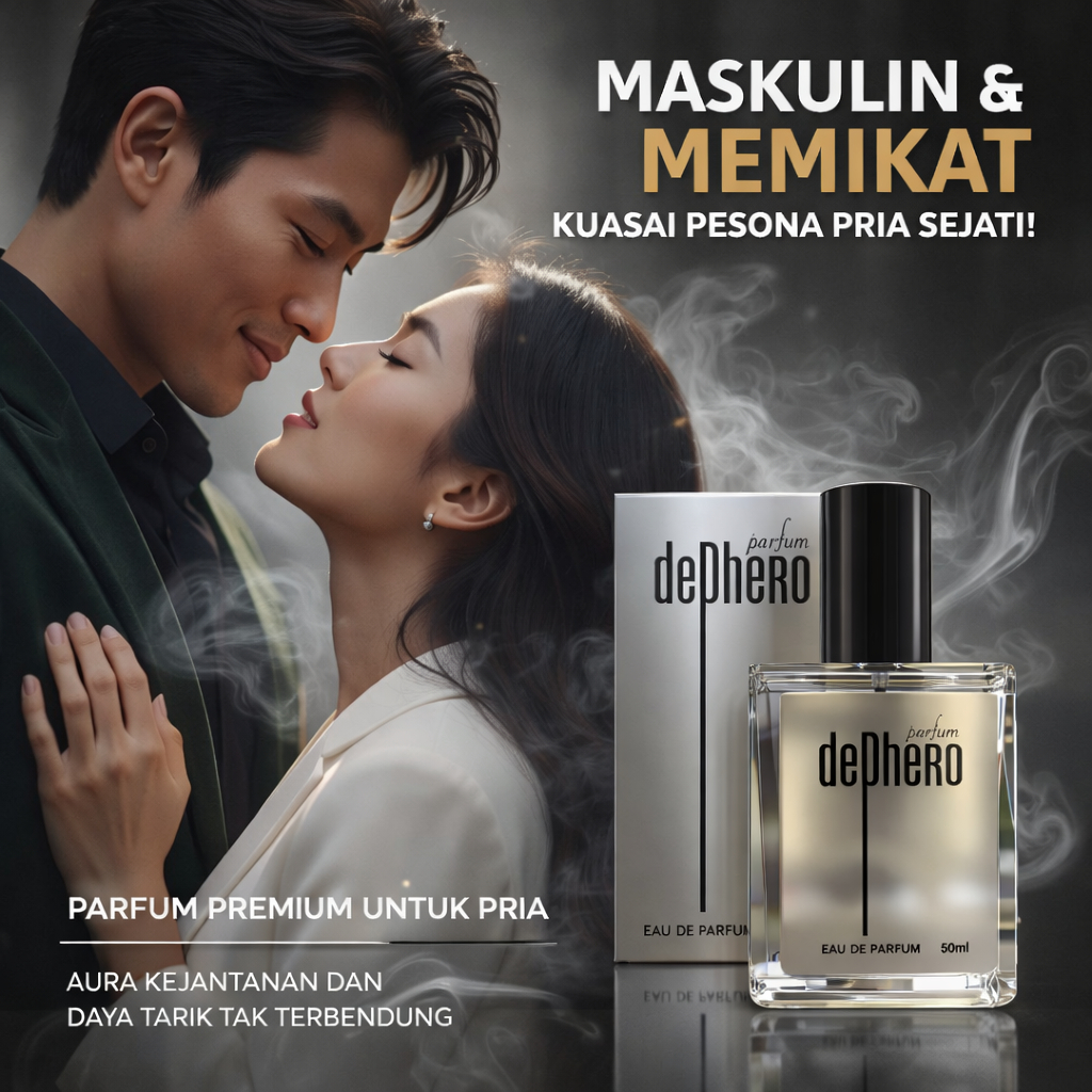 Parfum Dephero Pheromone pemikat wanita Original Parfum Pria Aroma Maskulin Tahan Lama Fragrance
