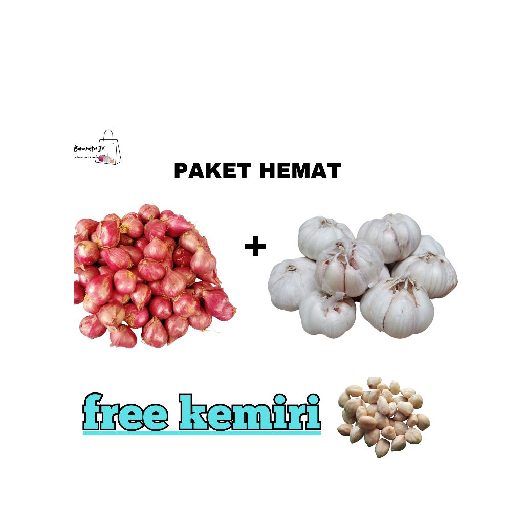 Bawang merah mix bawang putih 1kg 750gr