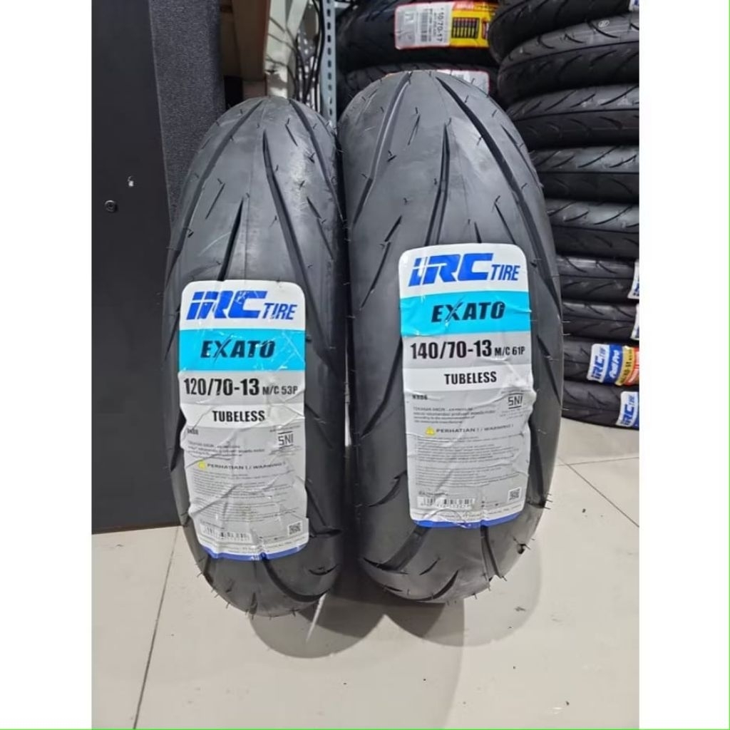 PROMO!!! Sepasang ban nmax ukuran 140/70-120/70- ring13 tubless merk IRC