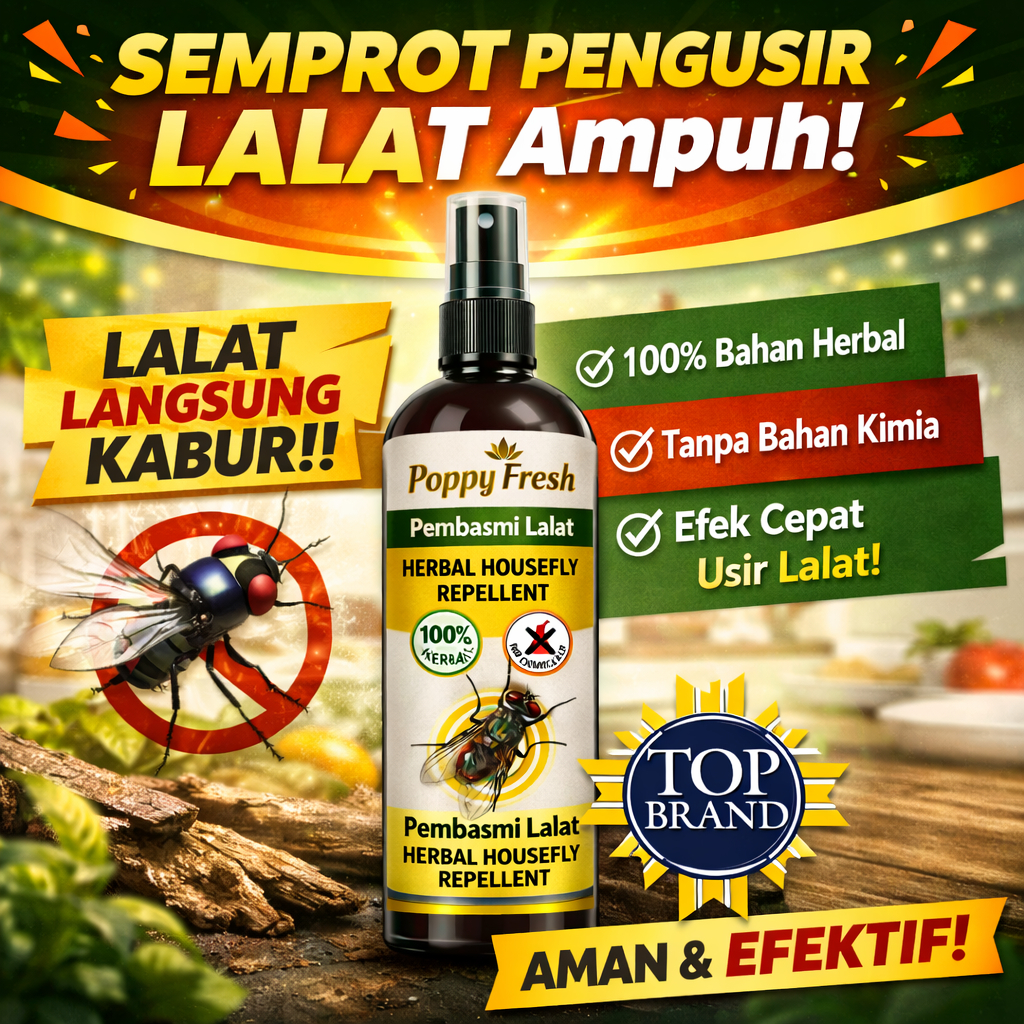 Semprotan Racun Anti Lalat 250ml Pengusir Pembasmi lalat di rumah paling ampuh