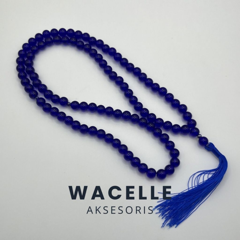 TASBIH BATU KING SAFIR KRISTAL 8MM 99BUTIR ORIGINAL