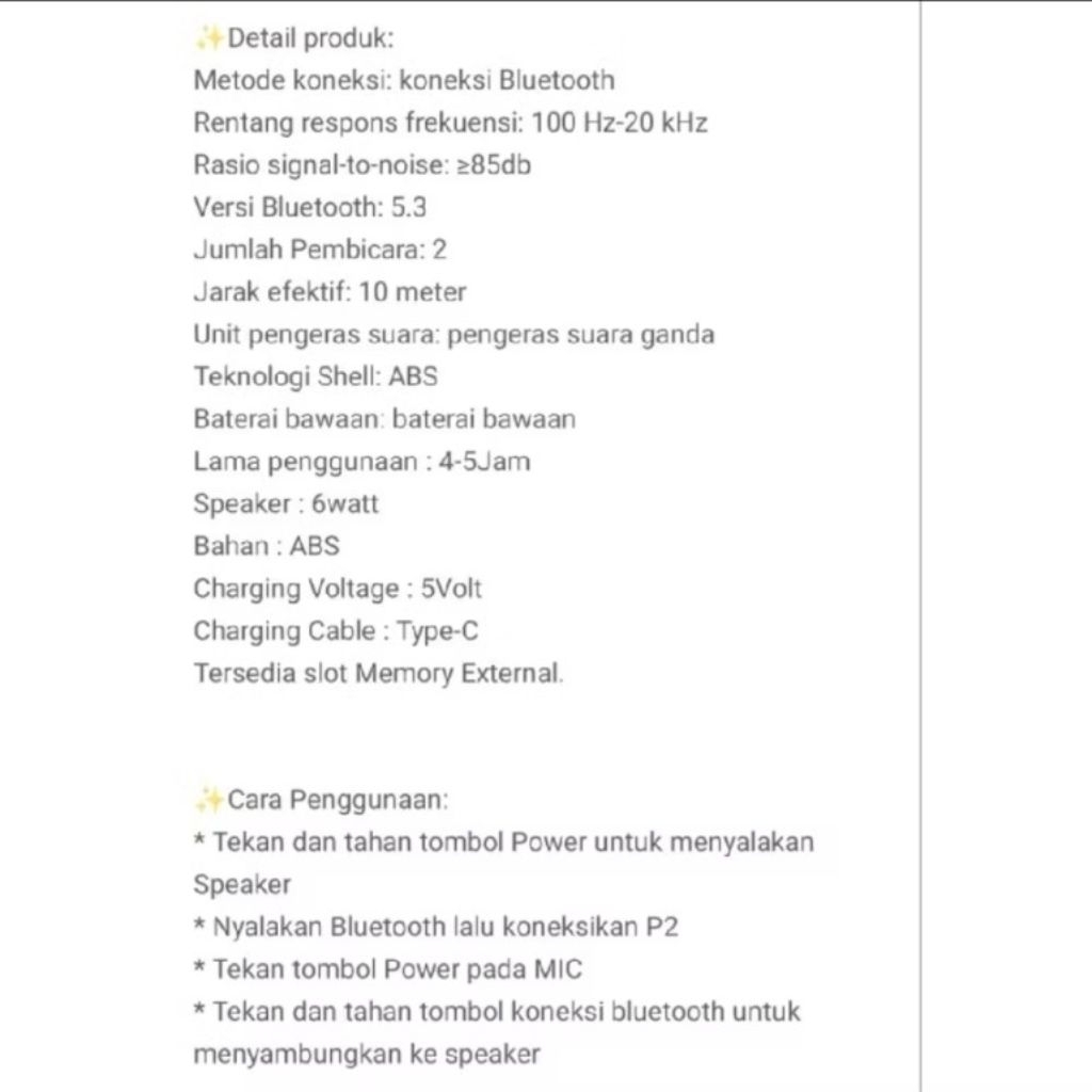 Terbaru Promo Obral Speaker Karaoke Mini 2Mic / Mini Speaker Bluetooth Karaoke Mic / Speaker