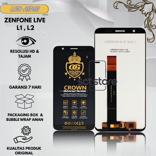 LCD ASUS ZENFONE LIVE L1 / TOUCHSCREEN ASUS LIVE L1 / L2 X00RD ZA550KL ORIGINAL FULLSET COMPLETE