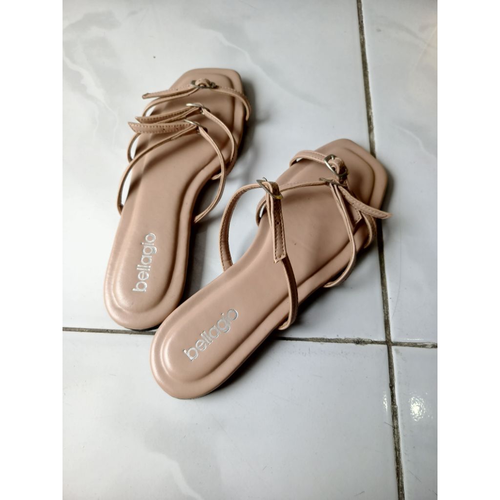 Preloved Sandal size 39cm - Sandal Bellagio - Sandal Wanita