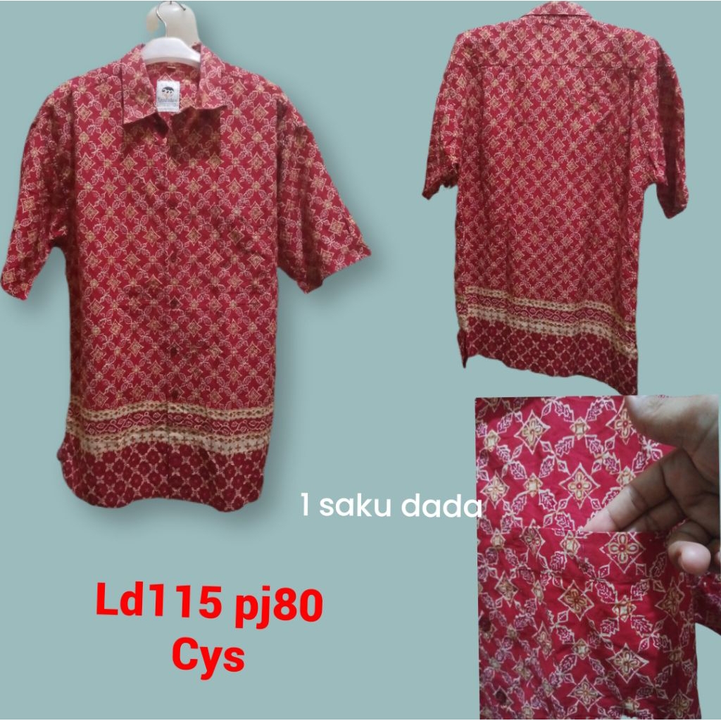kemeja batik pria,batik keris fashion(cys)