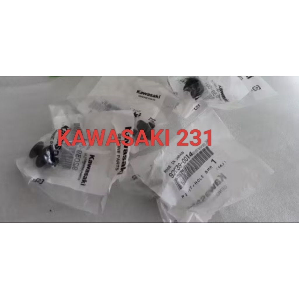 Klip Rivet Besar Ninja 250 Karbu Ninja 250 Fi Z250 Original Kawasaki 92039-0014