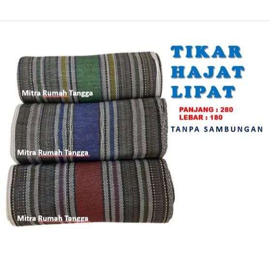 Tikar Hajat dan Piknik Tanpa sambungan Ukuran Jumbo Riil 180x280 Tikar Lipat Serbaguna