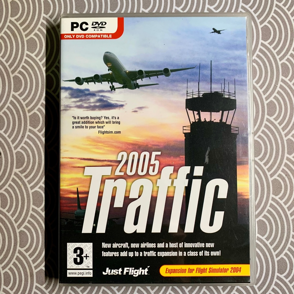 PC Game 2005 Traffic Expansion for Microsoft Flight Simulator X 2004 | KASET DVD PC CD ROM GAME ORIG