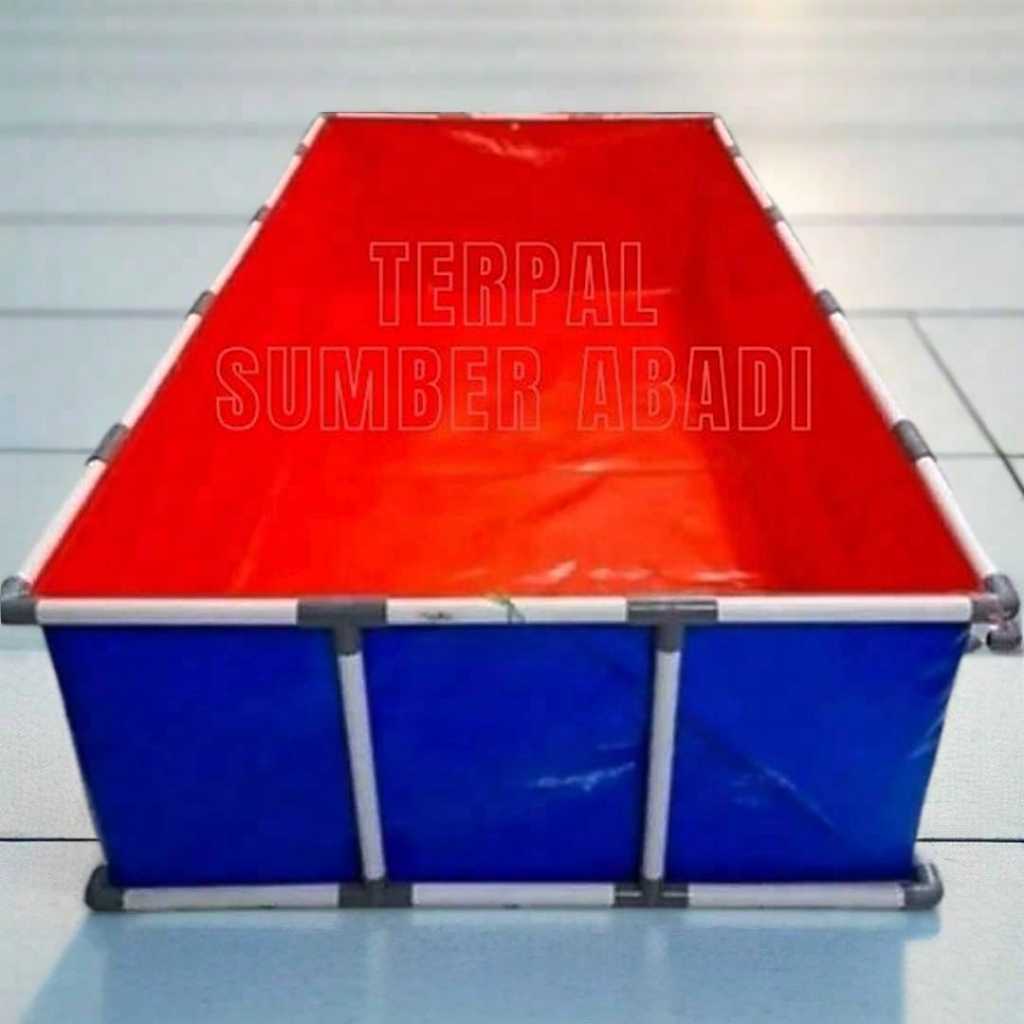 terpal kolam ikan 200x100x100 A12 korea terpal kolam lele murah