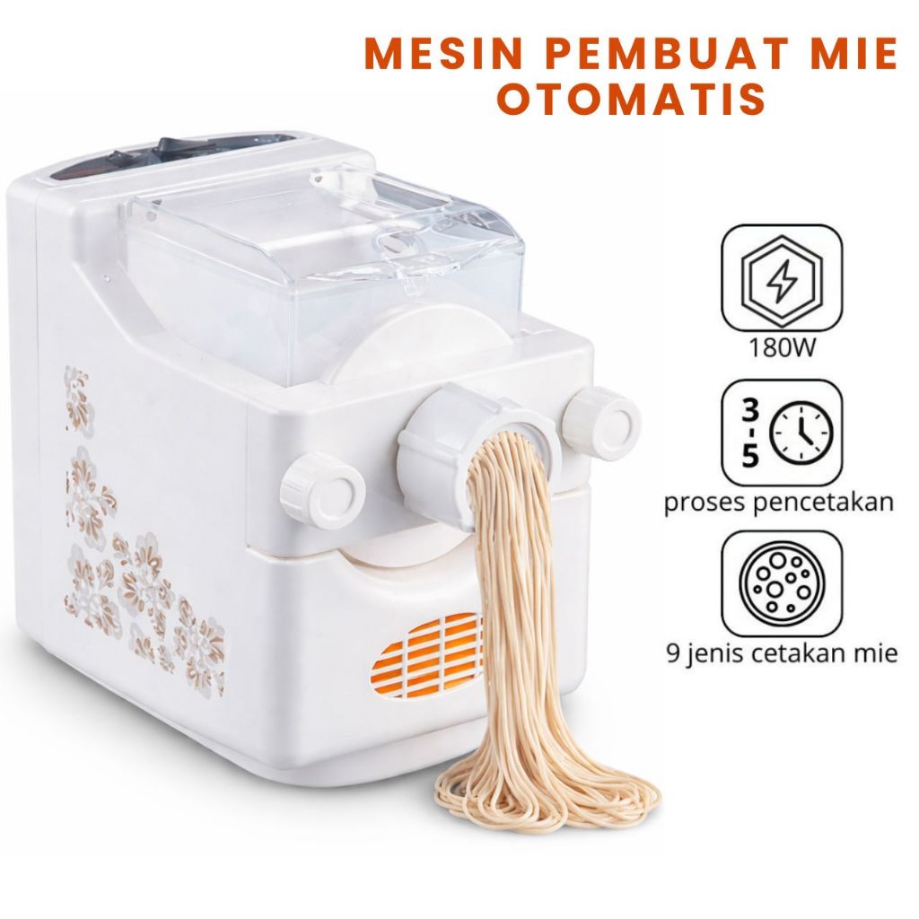 Alat Pembuat Mie Pasta Otomatis 9 Model Cetakan Multifungsi Elektrik